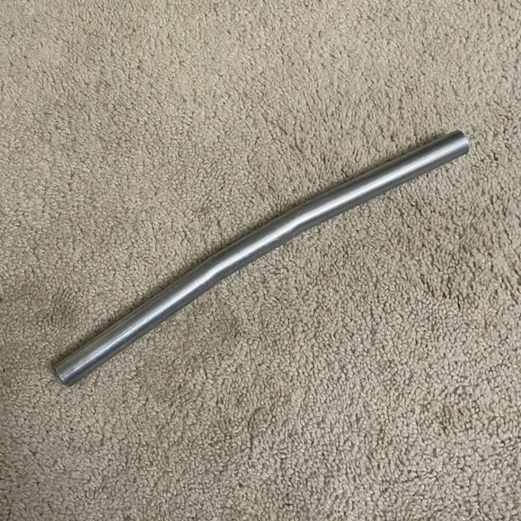 15.25" wide dual bend 7/8" handlebar 2 slight bends with tumbled aluminum finish - Picture 2 of 6